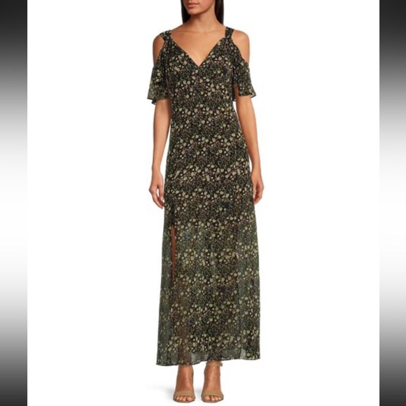 French Connection Hallie Crinkle Floral Print Maxi Dress - Picture 9 of 16